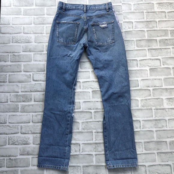 LF The Brand Starter Jeans Ripped Xtreme Distressed Destroyed Button Fly Size 25 - Picture 14 of 14